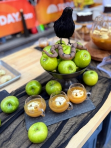 Here are some delicious apples for my witches brew - a mulled cider served with a spooky shrunken head in each cup.