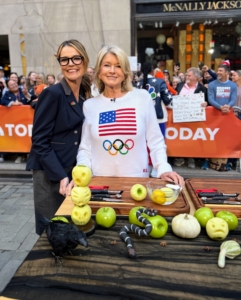 I taught host Savannah Guthrie how to make my shrunken heads. Savannah is dressed as an NBC page.