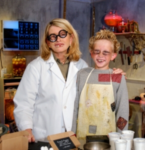 Here I am as a scary scientist with my nephew, Charlie Plimpton.