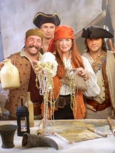 Here I am as Red Pirate Martha with my crew of ship rats!