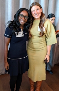 Jodie Laroche oversees Marquee's social and digital strategy. She's here with team member Payton Brown.