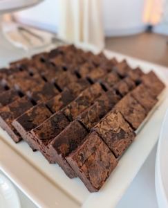 Dessert included house made brownies, and a selection of house made cookies.