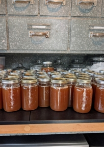 More than 60 quarts of cider made so far at the farm...