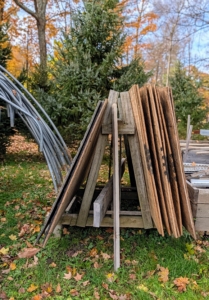 In my back field, I store a lot of scrap materials for use on various projects. I always impress upon the crew to reuse, repurpose and recycle whenever possible.