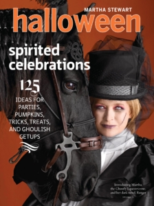 Here I am dressed as a ghostly equestrienne with my handsome Friesian, Rutger, at my side. This costume was for the cover of our 2009 Halloween issue. (Photo by Diego Uchitel)